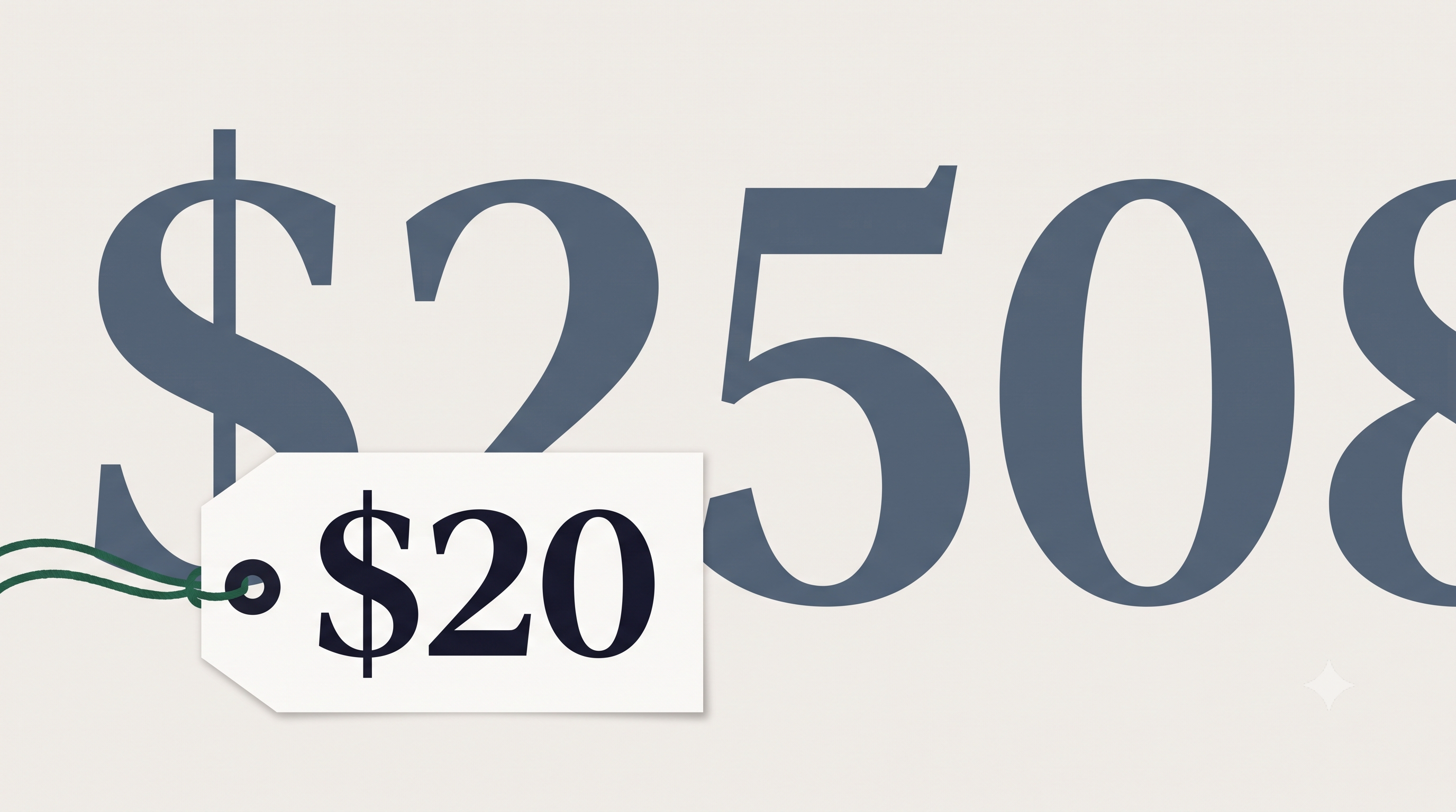 The $20 AI subscription isn't really $20